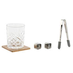 Whiskey szett 22,5x10,5x7 cm S/4